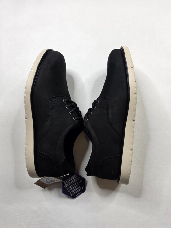 TOMS Navi Oxford Black Leather Casual Shoes Mens Size 9.5 main image 12
